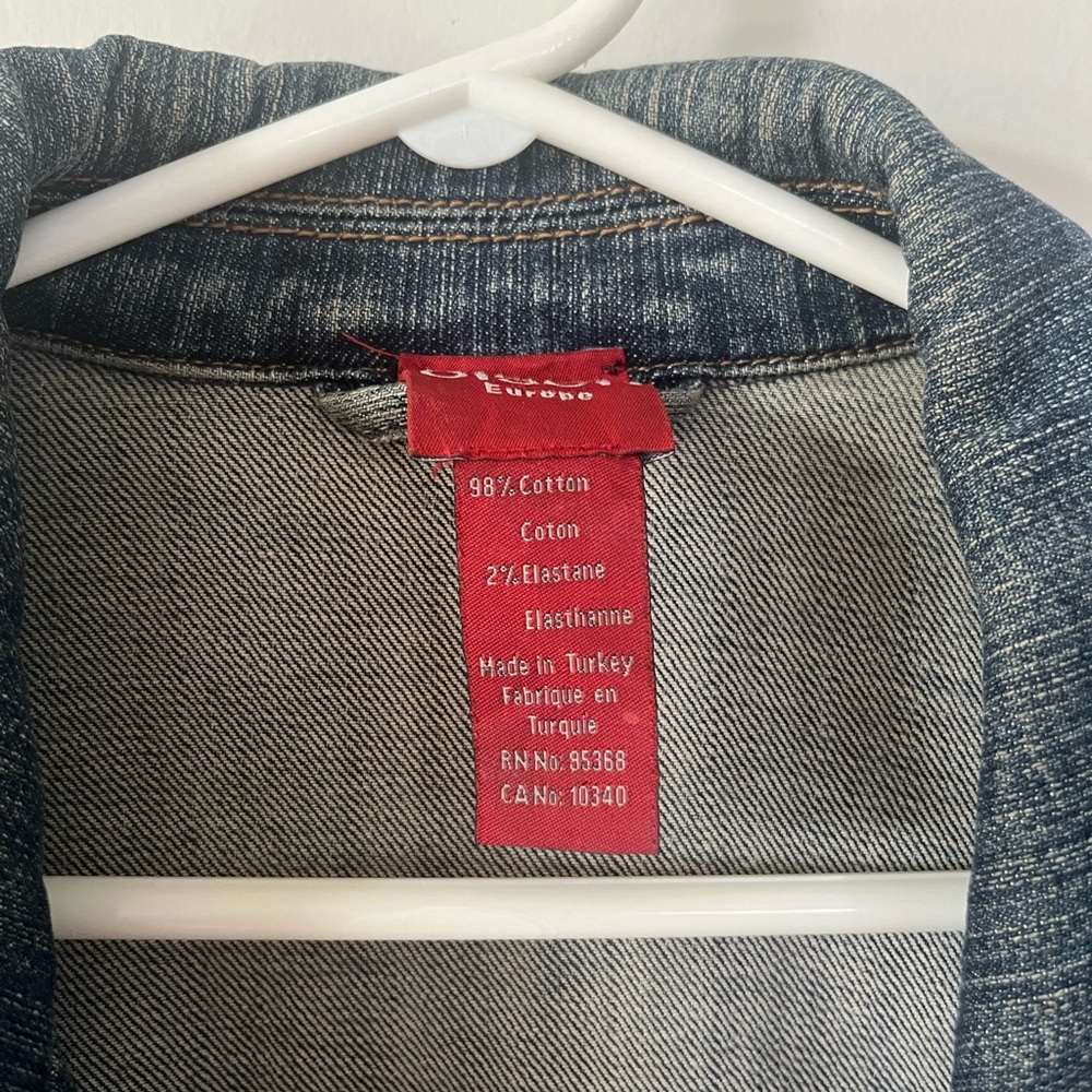 ๐ 2/$25 Olsen Stretch Denim Jacket Size 16 - Picture 5 of 5